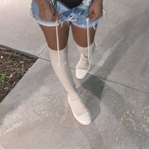 DRSHDW Sock boots- Ivory